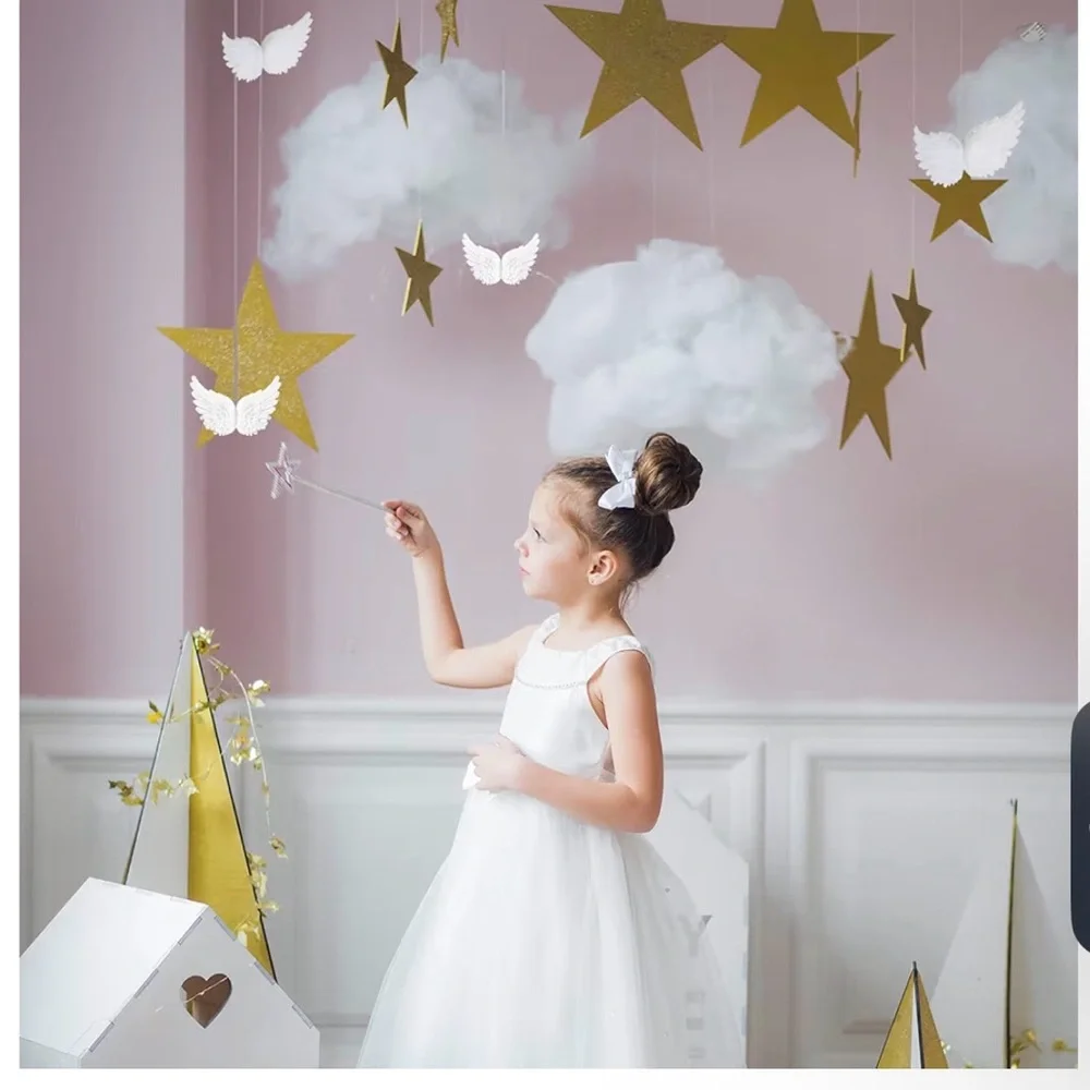 White Angel Wing Cake Toppers, ceiling hangers or ornaments